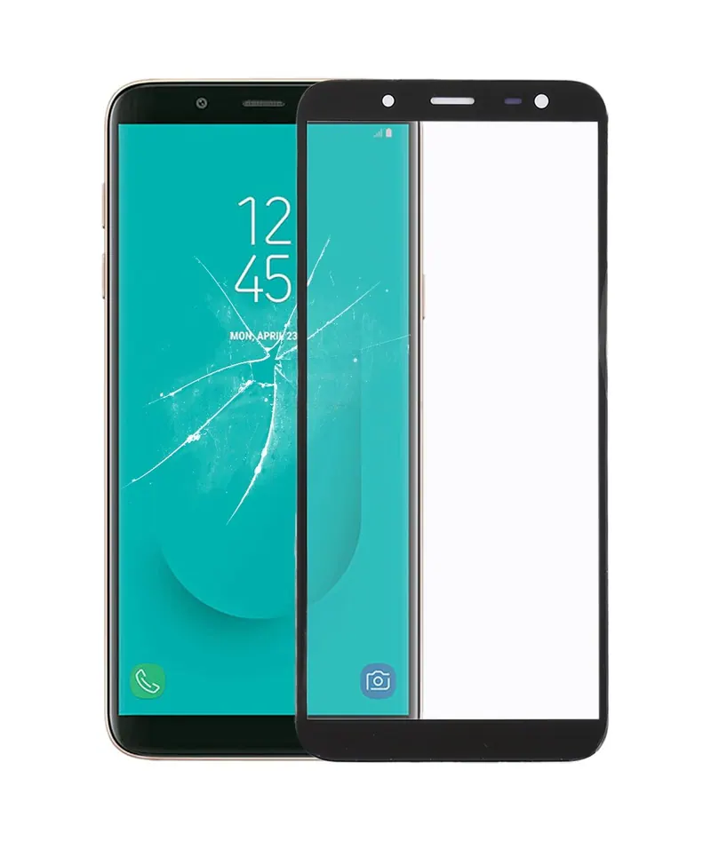 For Galaxy J6, J600F/DS, J600G/DS Front Screen Outer Glass Lens (Black) — image 1