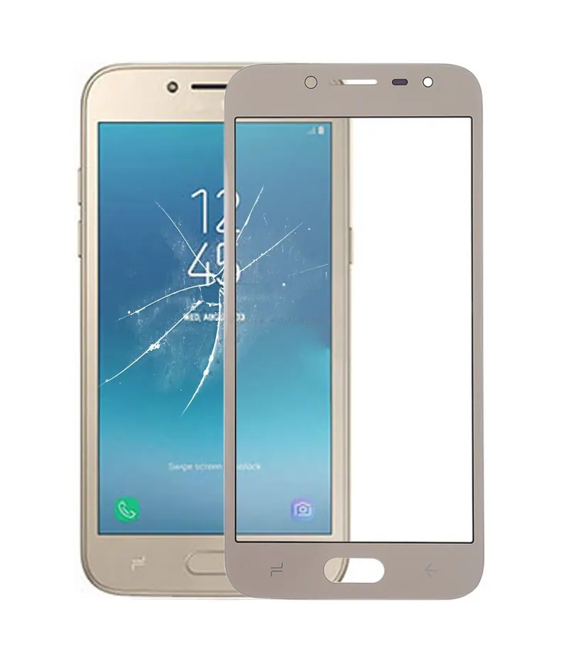 For Galaxy J2 Pro (2018), J250F/DS Front Screen Outer Glass Lens (Gold) — image 1