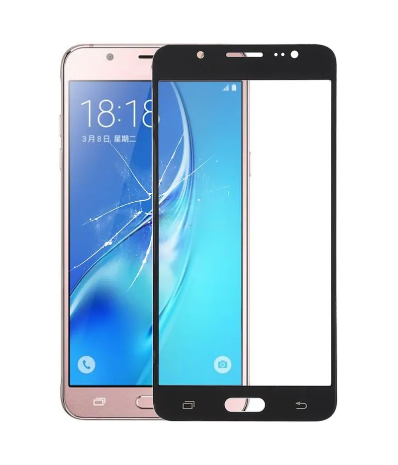 For Galaxy J5 (2016) / J510FN / J510F / J510G / J510Y / J510M Front Screen Outer Glass Lens (Black) — image 1