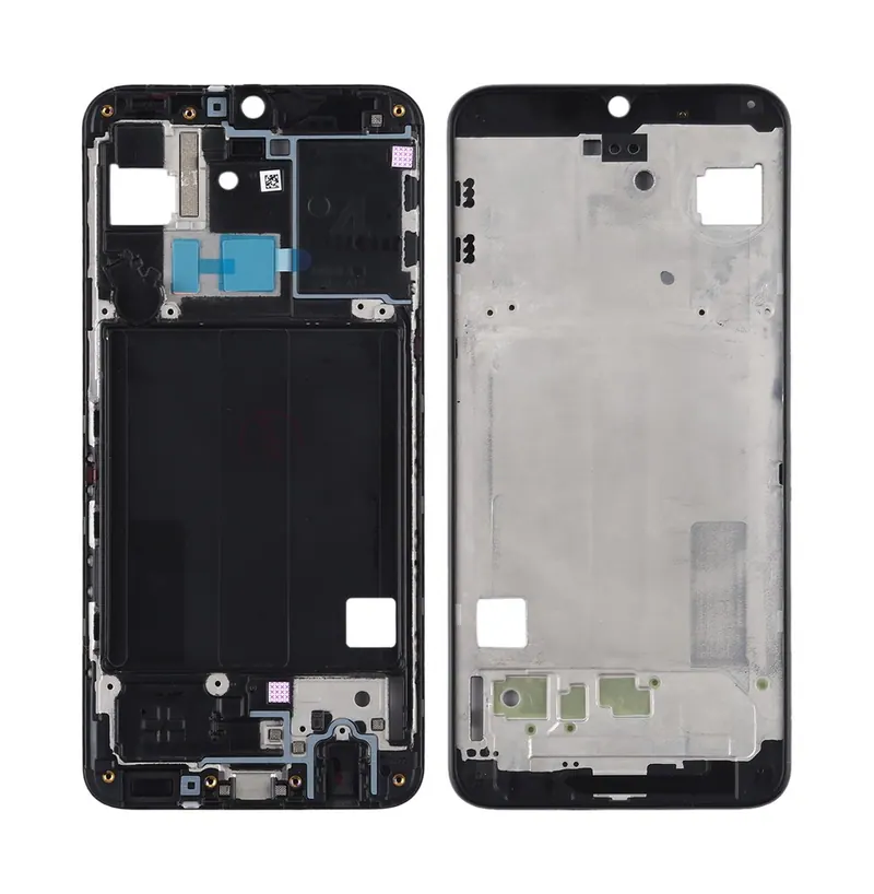 For Galaxy A40 Front Housing LCD Frame Bezel Plate (Black) — image 1
