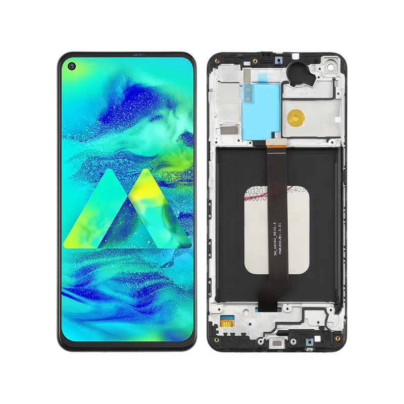 Original PLS TFT LCD Screen for Galaxy M40 Digitizer Full Assembly with Frame — image 1