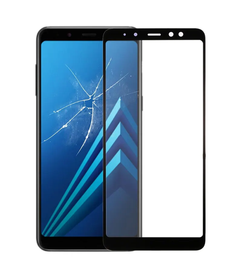 For Galaxy A8+ (2018) Front Screen Outer Glass Lens — image 1