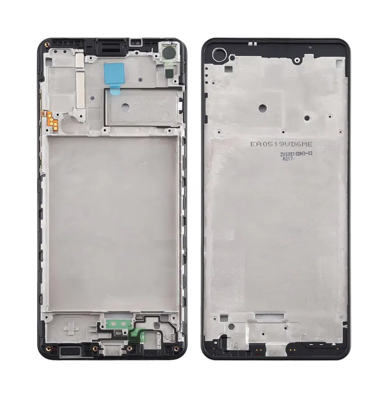 For Samsung Galaxy A21s Front Housing LCD Frame Bezel Plate (Black) — image 1