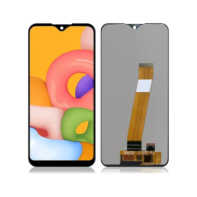 Original PLS TFT LCD Screen (Flex Cable Wide) for Samsung Galaxy A01 SM-A015M(Black) — image 1