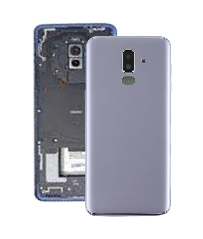 For Galaxy J8 (2018), J810F/DS, J810Y/DS, J810G/DS Back Cover with Side Keys & Camera Lens (Grey) — image 1