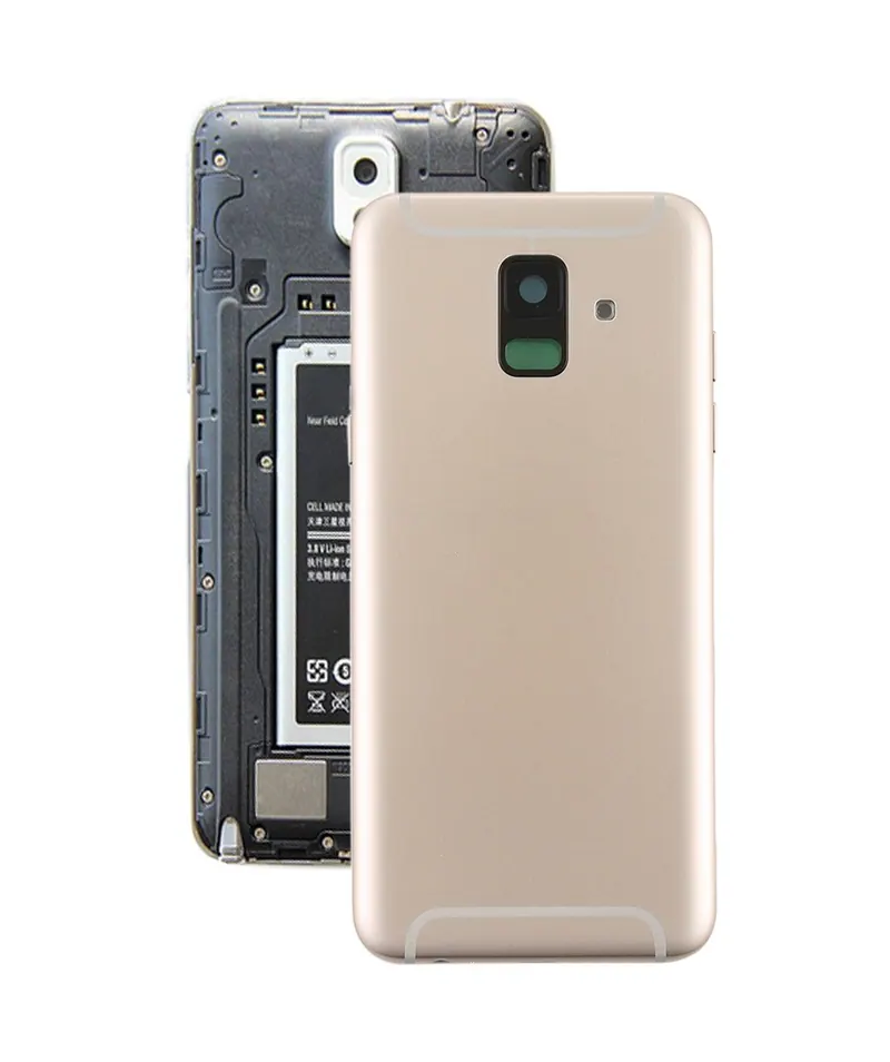 For Galaxy A6 (2018) / A600F Back Cover with Side Keys & Camera Lens (Gold) — image 1