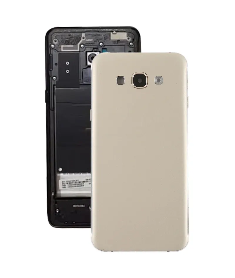 For Galaxy A8 Back Cover with Side Keys & Camera Lens (Gold) — image 1