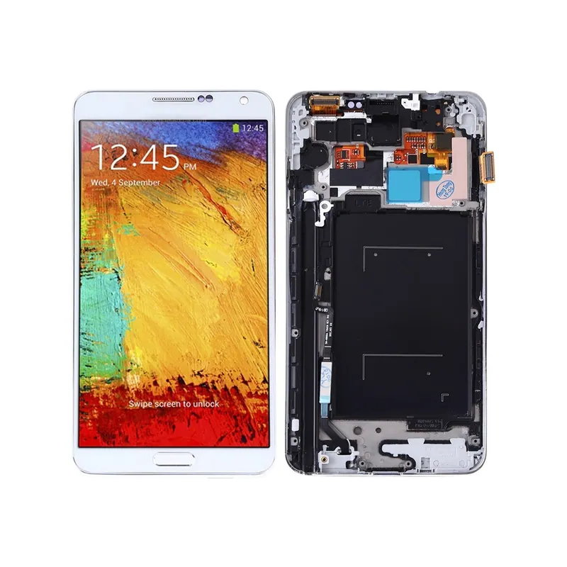 TFT LCD Screen for Galaxy Note 3 / N9005 (3G Version) Digitizer Full Assembly with Frame & Side Keys (White) — image 1