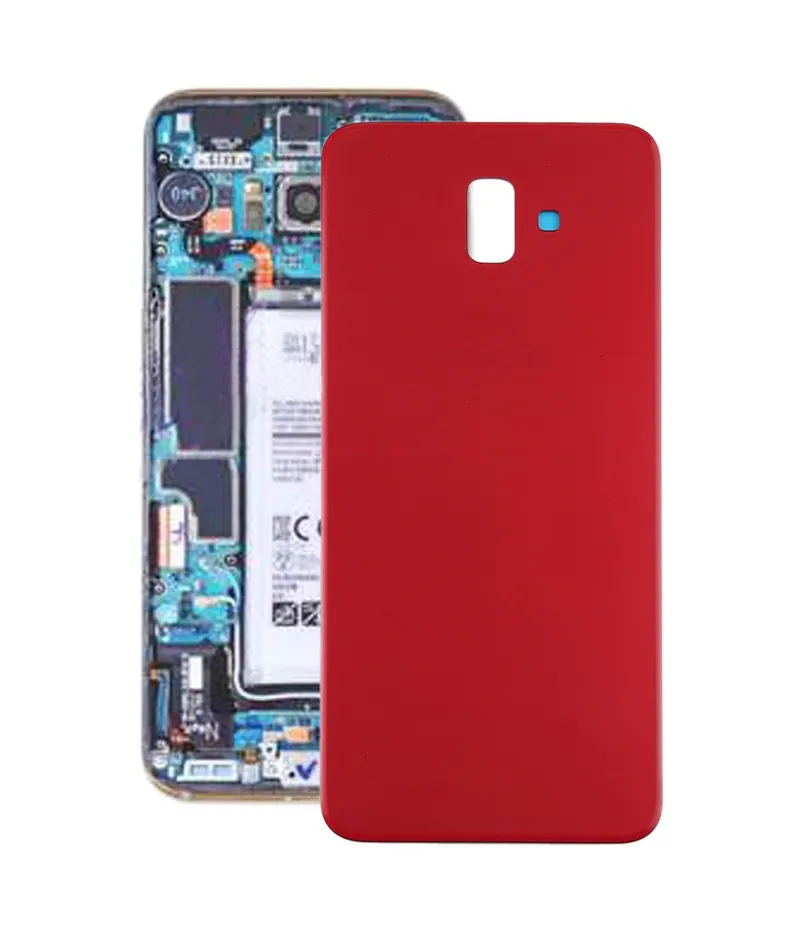 For Galaxy J6+, J610FN/DS, J610G, J610G/DS, SM-J610G/DS Battery Back Cover (Red) — image 1