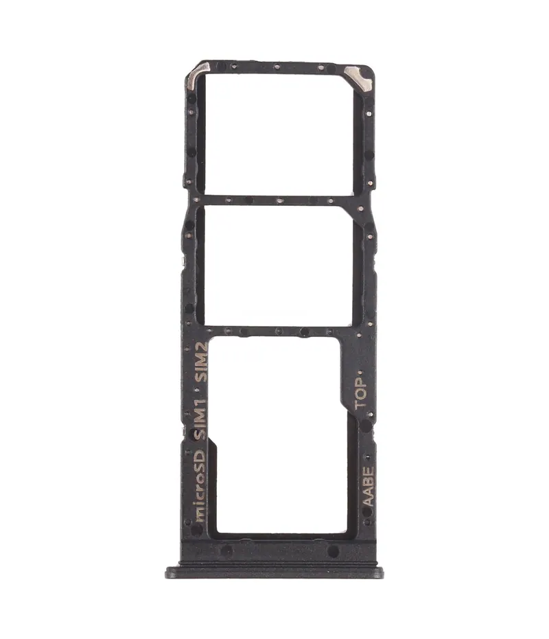 For Samsung Galaxy A12 SM-A125 SIM Card Tray + SIM Card Tray + Micro SD Card Tray (Black) — image 1