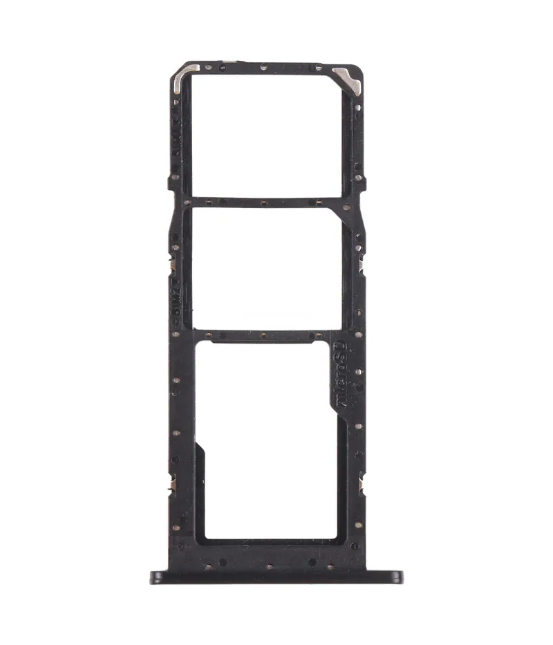 For Samsung Galaxy A02s SM-A025 SIM Card Tray + SIM Card Tray + Micro SD Card Tray (Black) — image 1