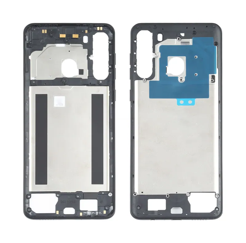 For Samsung Galaxy A21 SM-A215 Middle Frame Bezel Plate (Black) — image 1