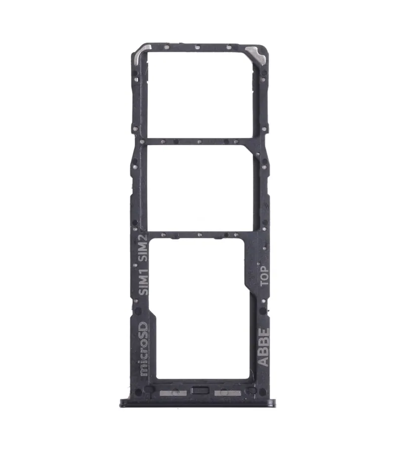 For Samsung Galaxy A22 SM-A225 SIM Card Tray + SIM Card Tray + Micro SD Card Tray (Black) — image 1