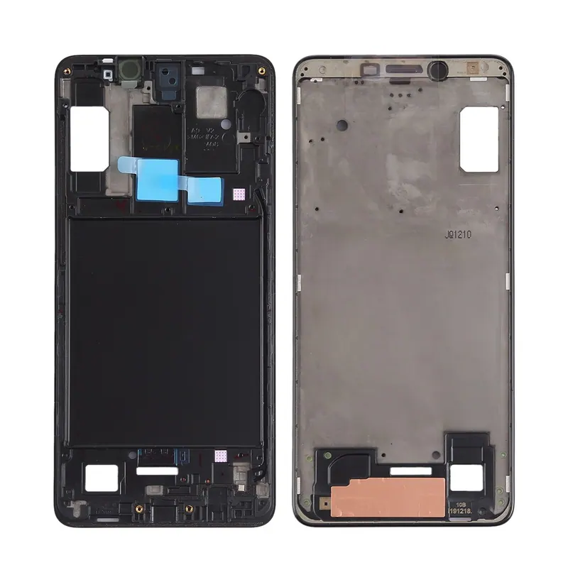 For Galaxy A9 (2018) Front Housing LCD Frame Bezel Plate (Black) — image 1