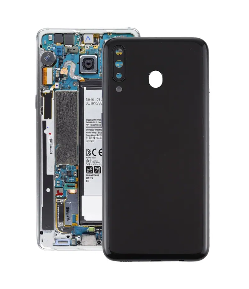 For Galaxy M30 SM-M305F/DS, SM-M305FN/DS, SM-M305G/DS Battery Back Cover (Black) — image 1