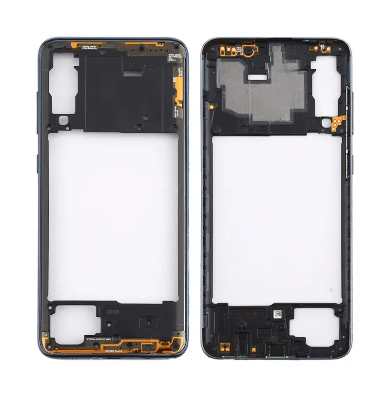 For Galaxy A70S Rear Housing Frame with Side Keys (Black) — image 1