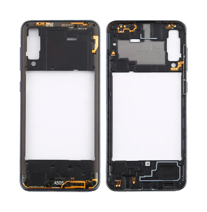 For Galaxy A50s Rear Housing Frame with Side Keys (Black) — image 1