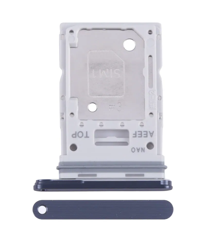 For Samsung Galaxy A55 SM-A556B Original SIM Card Tray + SIM / Micro SD Card Tray (Black) — image 1