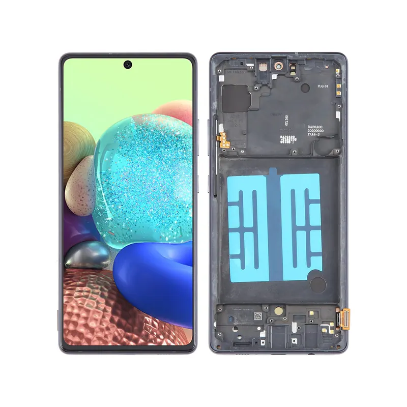 For Samsung Galaxy A71 5G SM-A716B 6.43 inch OLED LCD Screen Digitizer Full Assembly with Frame (Black) — image 1