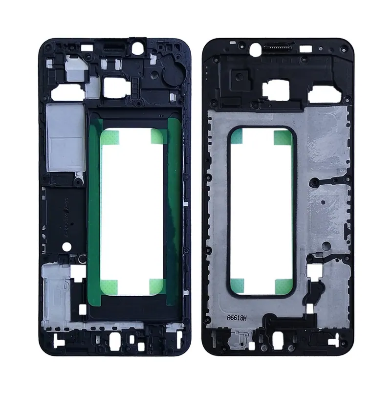 For Galaxy C5 Front Housing LCD Frame Bezel Plate (Black) — image 1