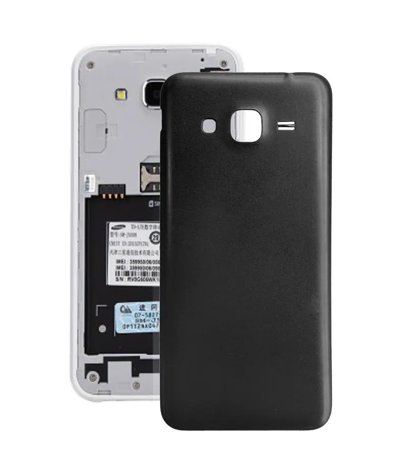 For Galaxy J3 (2016) / J320FN / J320F / J320G / J320M / J320A / J320V / J320P Back Cover (Black) — image 1