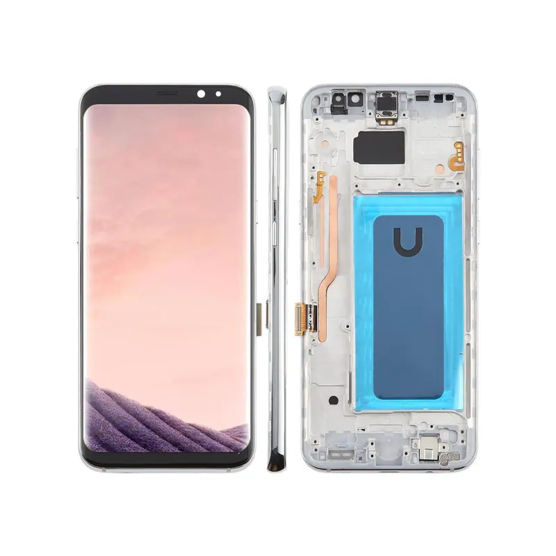 For Samsung Galaxy S8+ SM-G955F 6.18 inch TFT LCD Screen Digitizer Full Assembly with Frame (Silver) — image 1