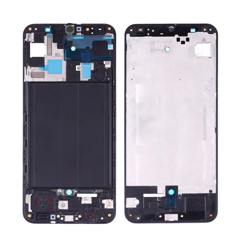 For Galaxy A50 SM-A505F/DS, A505FN/DS, A505GN/DS, A505FM/DS, A505YN Front Housing LCD Frame Bezel Plate (Black) — image 1