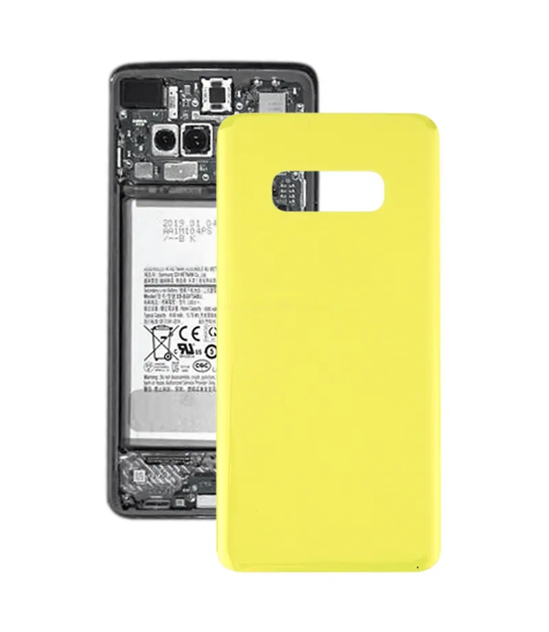 For Galaxy S10e SM-G970F/DS, SM-G970U, SM-G970W Original Battery Back Cover (Yellow) — image 1