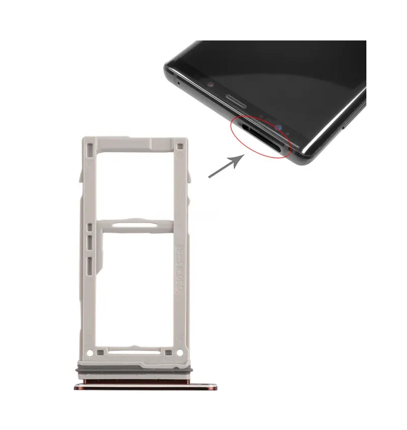 For Galaxy Note9 SIM Card Tray + SIM Card Tray / Micro SD Card Tray (Gold) — image 1