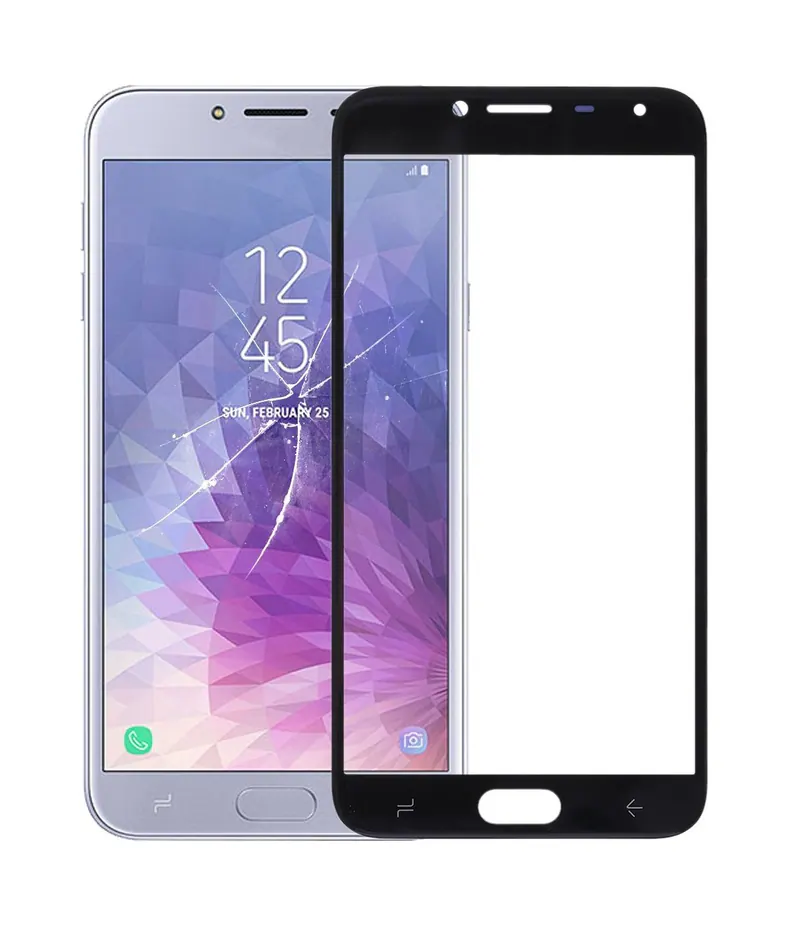 For Galaxy J4 (2018) Front Screen Outer Glass Lens (Black) — image 1