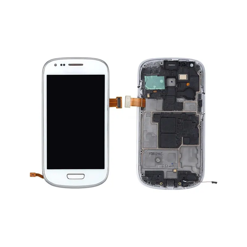 Original LCD Display + Touch Panel with Frame for Galaxy SIII mini / i8190(White) — image 1