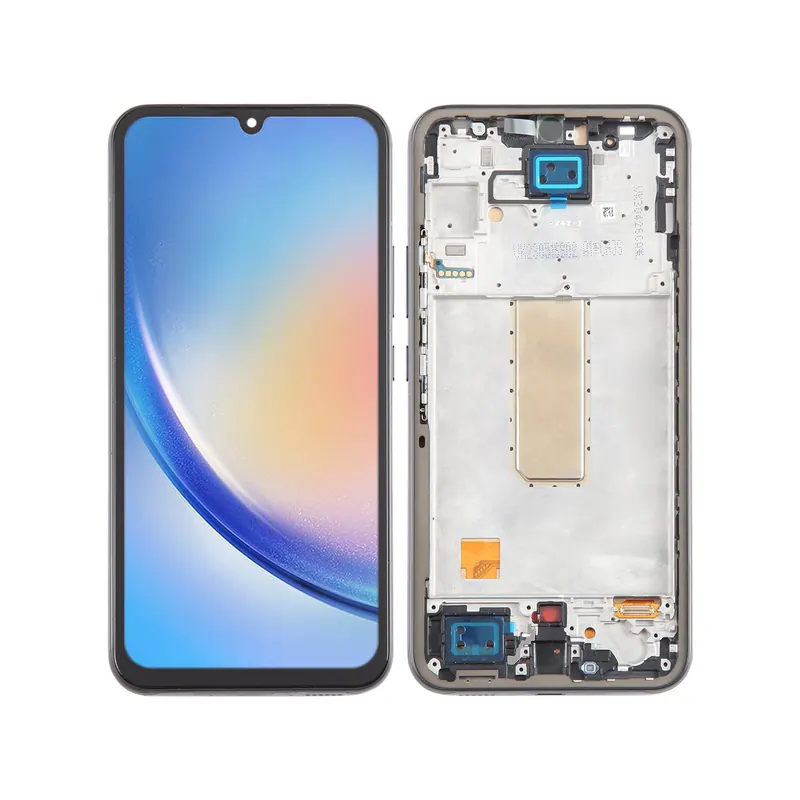 For Samsung Galaxy A34 SM-A346B Incell LCD Screen Digitizer Full Assembly with Frame, Not Supporting Fingerprint Identification (Black) — image 1