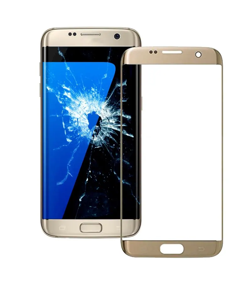 For Galaxy S7 Edge / G935 Original Front Screen Outer Glass Lens (Gold) — image 1