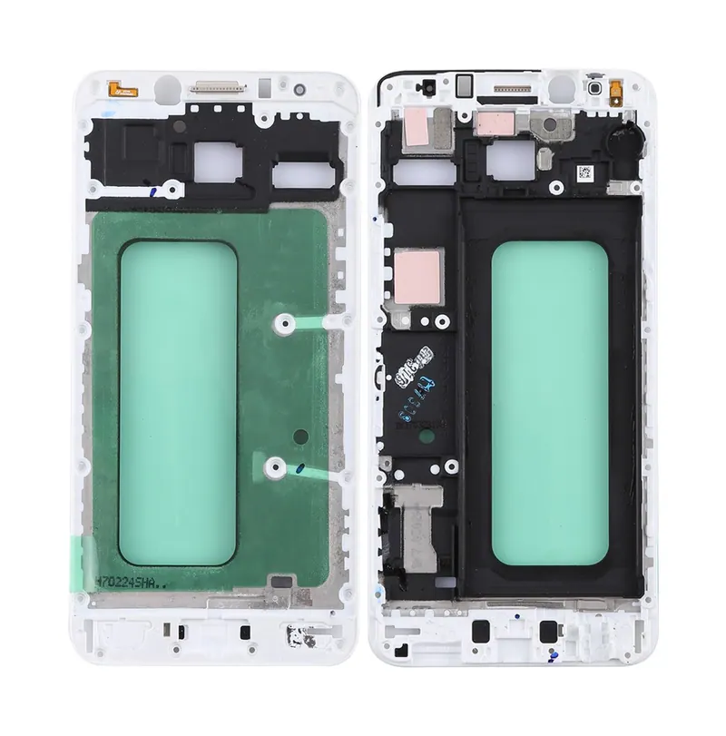 For Galaxy C5 Pro Front Housing LCD Frame Bezel (White) — image 1