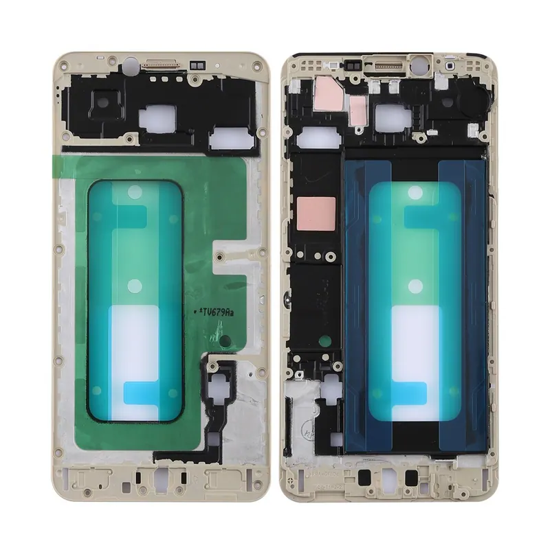 For Galaxy C7 Front Housing LCD Frame Bezel (Gold) — image 1
