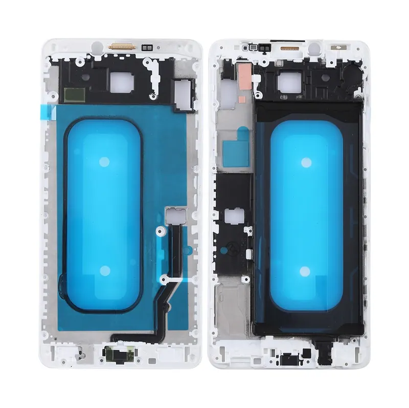 For Galaxy C9 Pro Front Housing LCD Frame Bezel (White) — image 1