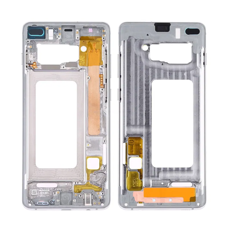 For Samsung Galaxy S10+ Middle Frame Bezel Plate with Side Keys (Silver) — image 1