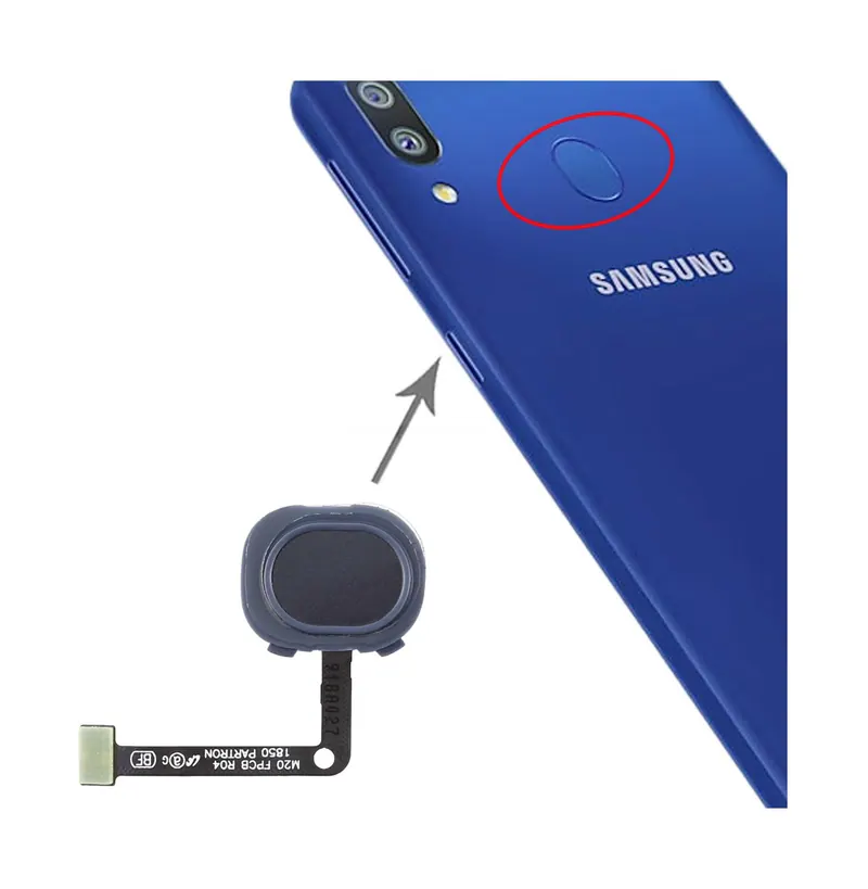 For Galaxy M20 Fingerprint Sensor Flex Cable(Black) — image 1