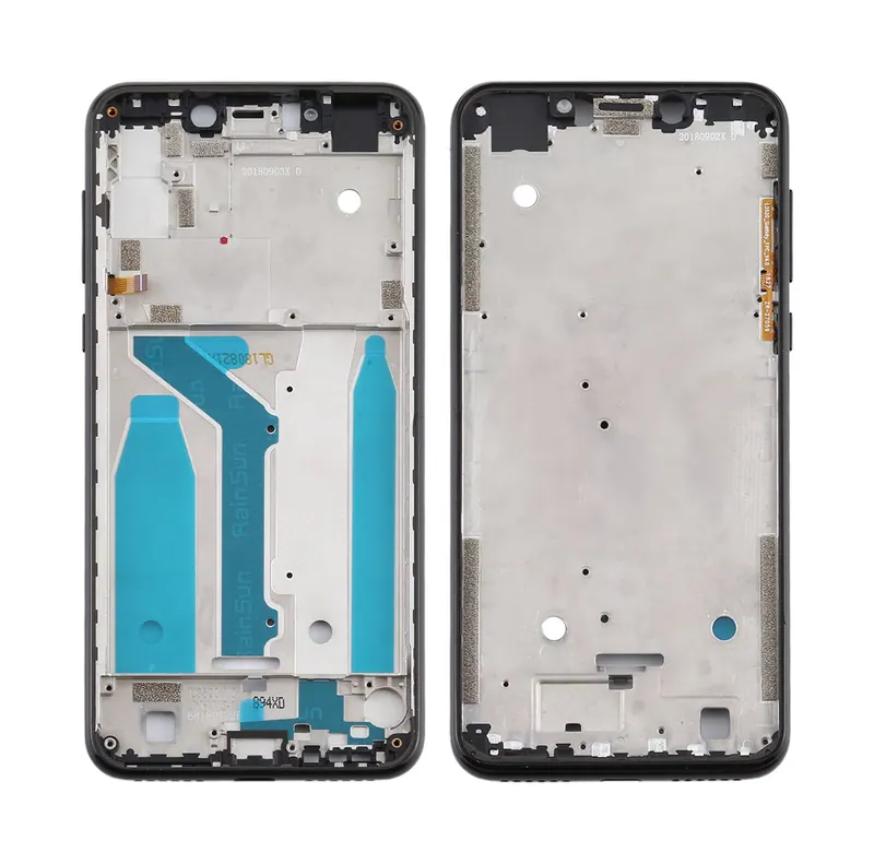 Front Housing LCD Frame Bezel Plate for Motorola Moto One (P30 Play) (Black) — image 1
