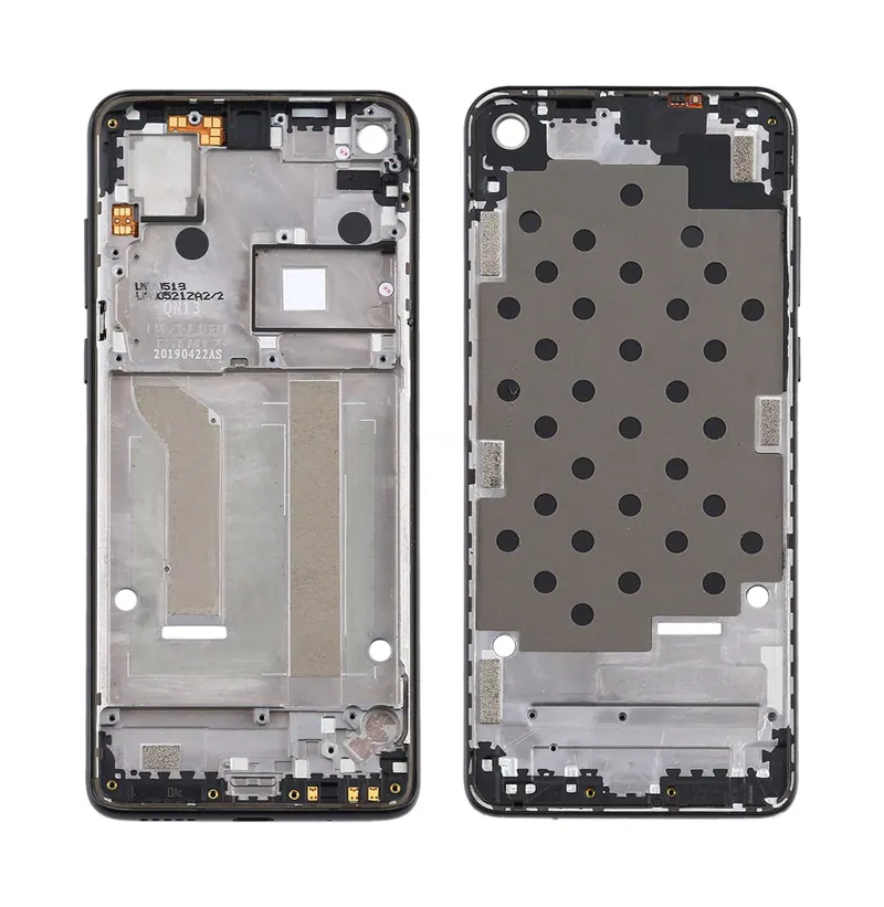 Front Housing LCD Frame Bezel Plate for Motorola Moto One Vision(Black) — image 1