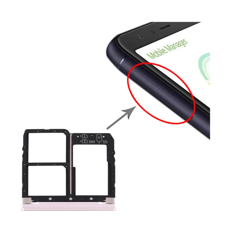 SIM Card Tray + SIM Card Tray + Micro SD Card Tray for Asus Zenfone Max Plus (M1) ZB570TL / X018D(Gold) — image 1
