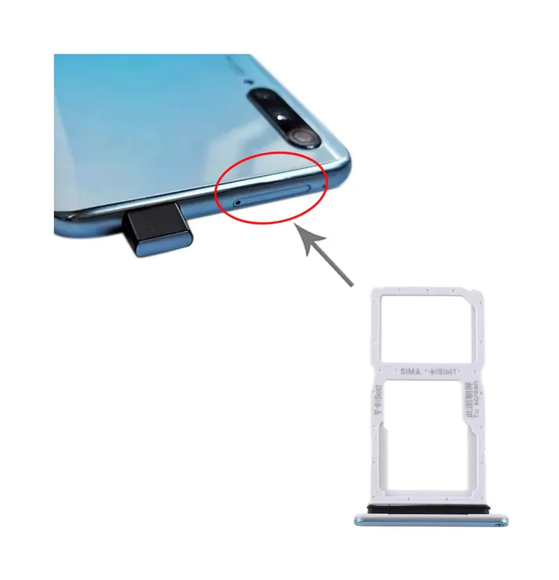 SIM Card Tray + SIM Card Tray / Micro SD Card Tray for Huawei Y9s 2020 (Baby Blue) — image 1