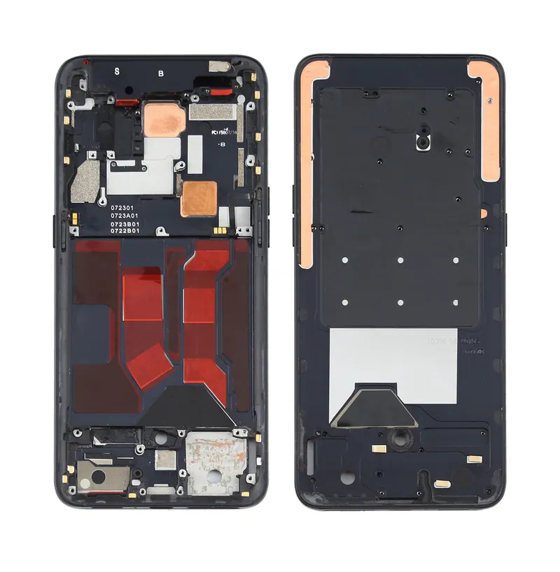 For OPPO Reno 10x zoom Front Housing LCD Frame Bezel Plate (Black) — image 1