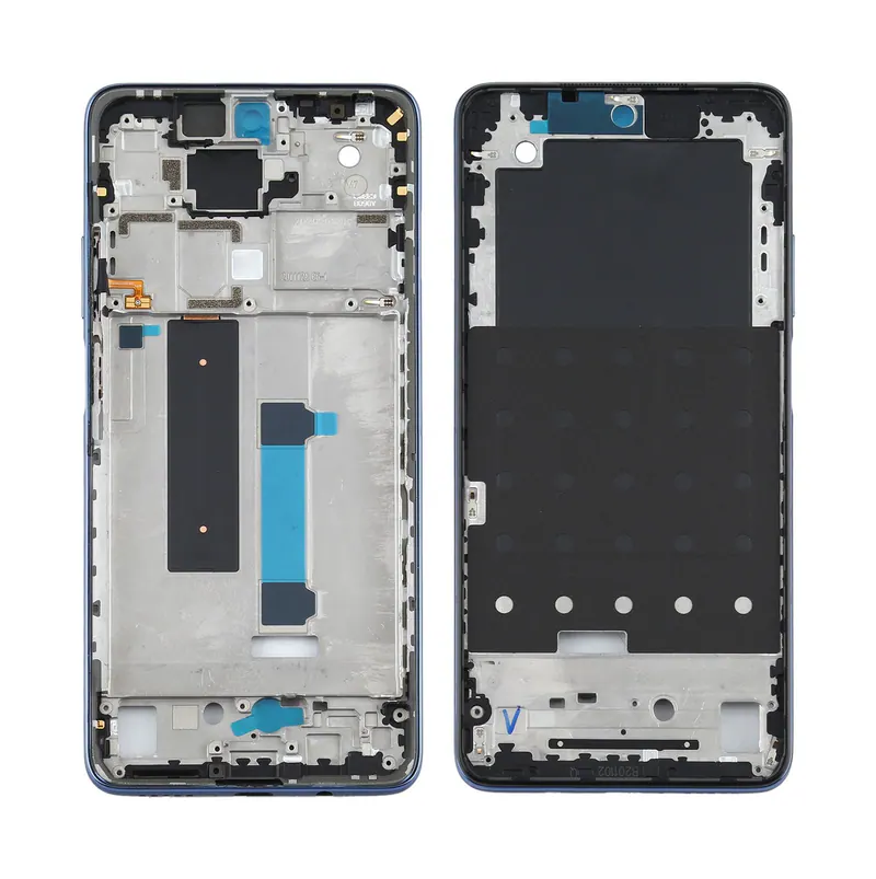 Original Front Housing LCD Frame Bezel Plate for Xiaomi Mi 10T Lite 5G M2007J17G (Black) — image 1