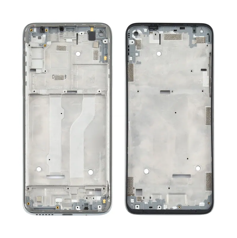 Front Housing LCD Frame Bezel Plate for Motorola Moto G Fast (Silver) — image 1