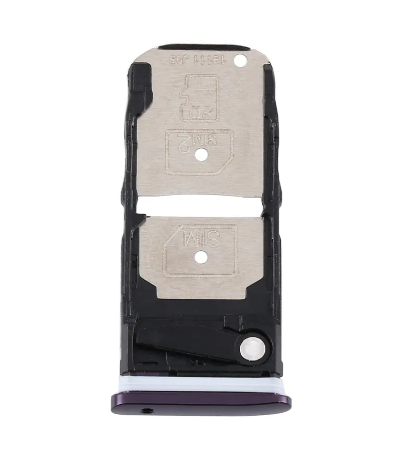 SIM Card Tray + SIM Card Tray / Micro SD Card Tray for Motorola One Zoom (Purple) — image 1