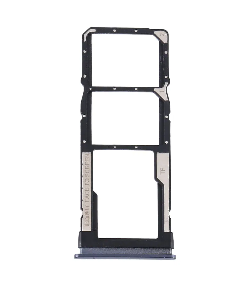 SIM Card Tray + SIM Card Tray + Micro SD Card Tray for Xiaomi Redmi Note 9 5G / Redmi Note 9T M2007J22G M2007J22C(Black) — image 1