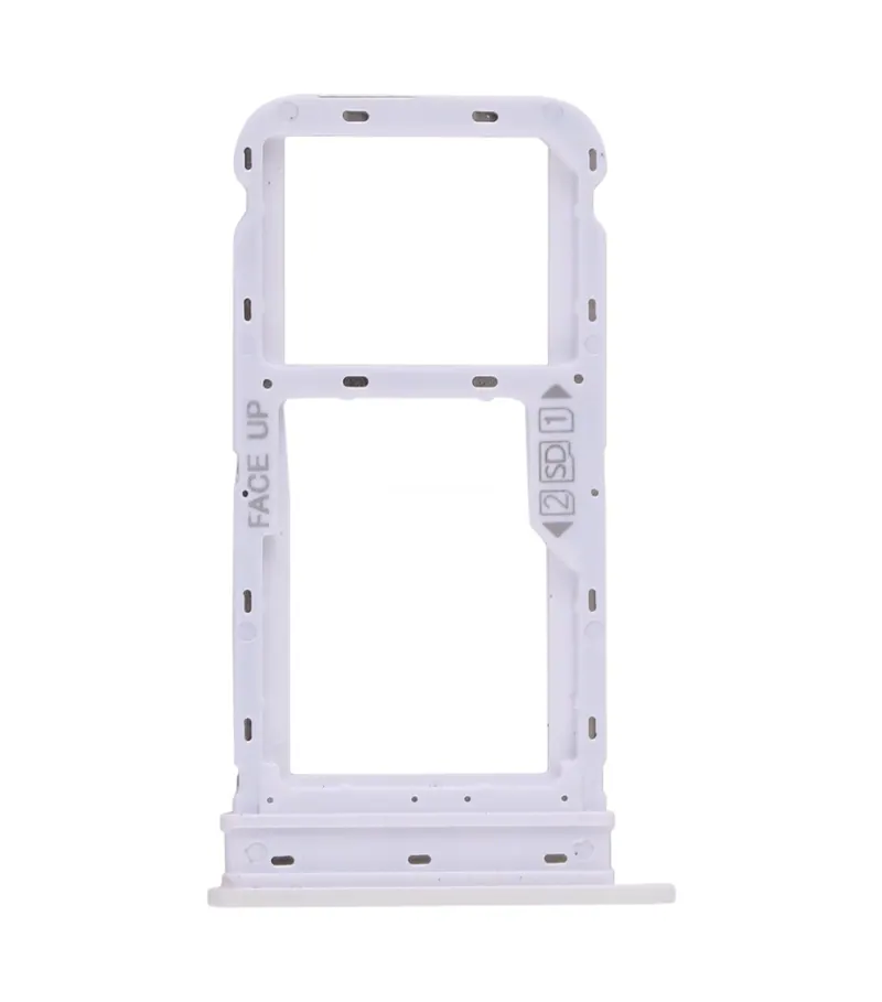 SIM Card Tray + Micro SD Card Tray for Motorola Moto G8 (White) — image 1