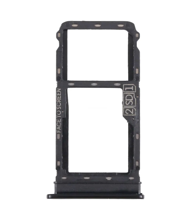 SIM Card Tray + Micro SD Card Tray for Motorola Moto G8 Plus XT2019 XT2019-2 (Black) — image 1
