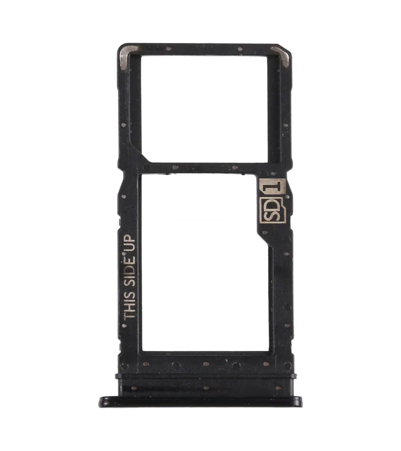 SIM Card Tray + Micro SD Card Tray for Motorola Moto G Power (Black) — image 1